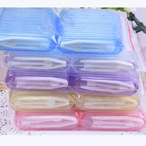 Plastic tweezers and stick with individual color packaging 331, size 7.2 * 2 * 1 cm