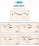 Metal eyeglasses frame for men 260012 (item in stock)