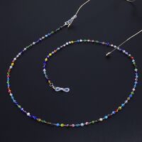 Metal non-slip chain with glass beads for glasses and masks GL907