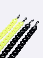 Набор из двух золотых цепочек для очков с жемчугом и листьями GM142