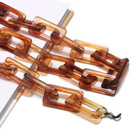 Акриловая цепочка для очков с овальными звеньями, разные цвета GB078