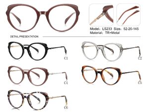 Plastic TR90 frame for glasses with UV protection More LS233
