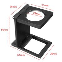 Лупа складная 14111-XX, диаметр: 20 мм, увеличение: 10X