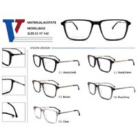 Plastic acetate + metal frame with spring hinges 8632-DA