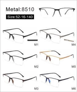 Metal nylor frame with soft nose pad and spring hinges 8510-DA