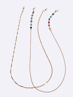 Акриловая черно-белая цепочка для очков GM161