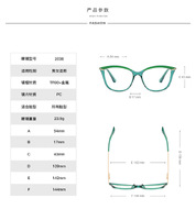 Plastic frames for glasses TR90+CA material (flex hinges) FOCUS FCS2036