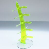 Tabletop plastic glasses stand 