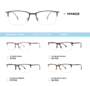 Оправа для очков металлическая мужская полуободковая MM4028