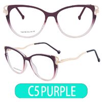 Combined frame (metal + TR90) or glasses with blue light protection, with spring hinges FA87055