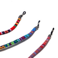 Модная цепочка для очков из натурального камня белый хрусталь GB107