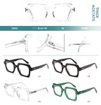 Оправа пластиковая из плотного ацетата Big City H2832