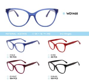 Plastic acetate eyeglasses frame for women WD1468