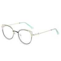 Metal glasses with blue light and UV protection 9748-GT