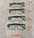 Metal frame for glasses with spring hinges 9728B