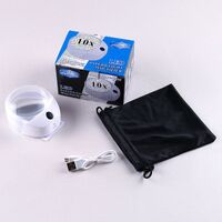 Лупа книжная для чтения с подсветкой 6010C, увеличение: 10X