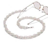 Золотая толстая металлическая цепочка для очков с кругами GB152