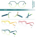 Plastic frames for glasses, acetate lamination with spring hinges Big City BL-2830