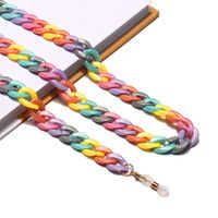 Acrylic mixed color glasses chain GB125