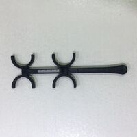 Flipper for ophthalmology body, white / black (without lenses)