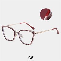 Combined frame (metal + TR90) or glasses with blue light protection, with spring hinges FA87257