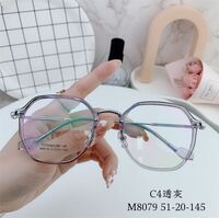 Hybrid frame, metal + TR90, with Blue Block coating SANTA M8079