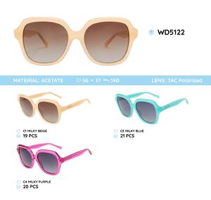 Plastic acetate frame polarized sunglasses WD5122