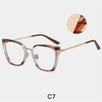 Combined frame (metal + TR90) or glasses with blue light protection, with spring hinges FA87006