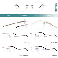 Rimless metal frames for glasses Big City collection 25605
