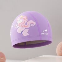 Polyvinylchloride waterproof swimming cap for kids 172-YU