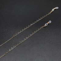 Gold-colored metal non-slip chain, with copper triangle, for glasses and masks GL764