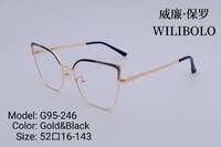 Оправа металлическая ультратонкая, с флексом Wilibolo G95-246