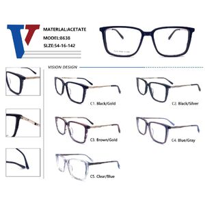 Оправа пластиковая из ацетата + металл с флексом 8638-DA