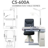 Ophthalmologist workstation, combined table + chair CS-600A, tabletop 1020*480 mm