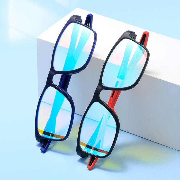 Blue Block TR90 glasses with blue light protection for colorblind people, with case KY1119-6色盲眼镜