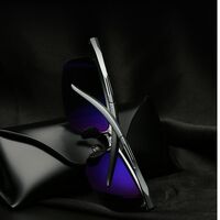 Поляризационные солнцезащитные металлические очки с защитой UV400 PC8177-GT