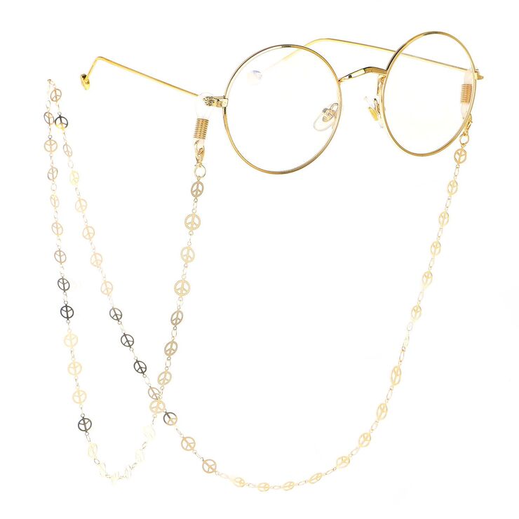 Gold-colored metal non-slip chain, for glasses and masks GL170