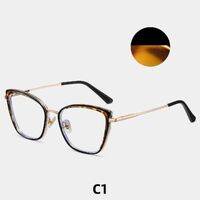 Combined frame (metal + TR90) or glasses with blue light protection, with spring hinges FA87260