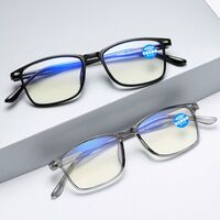 Plastic glasses for reading, with Blue ray cut protection, automatic diopters +1.00-6.00, RMC=62-64, KY806变焦老花