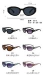 PC plastic sunglasses with plastic hinge 3212W