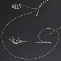Металлическая нескользящая цепочка, c листом, для очков и масок GL220