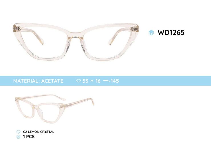 Plastic frames for glasses acetate material WD1265