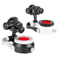 Portable pocket magnifier with backlight 519, diameter: 21 mm, magnification: 10X, 20X, 25X