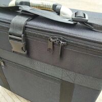 Mobile box (suitcase, trunk, organizer, display case) on wheels for frames and glasses for 48 slots JS-C180825