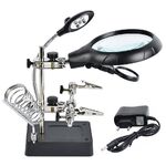 Лупа настольная мультифункциональная с подсветкой 16129-C-XX, увеличение: 2,5X, 7,5X, 10X