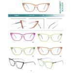 Plastic frames for glasses, acetate lamination with spring hinges Big City CL9012