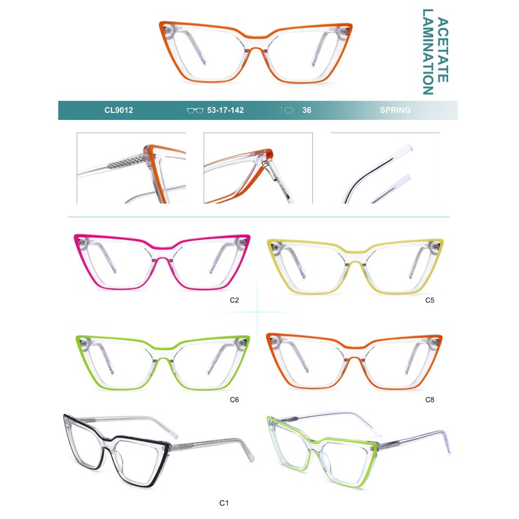 Оправа пластиковая из ламинированного многослойного ацетата с флексом Big City CL9012