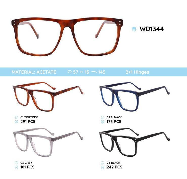 Plastic frames for glasses acetate material WD1344
