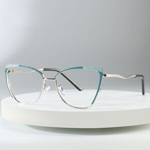 Metal glasses with blue light and UV protection 9718-GT