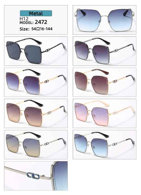 Polarized metal sunglasses H12 Matrix MT2472